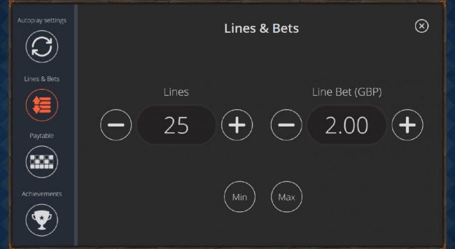 You can adjust both the number of active paylines played and the amount that is suitable for your comfort level.