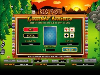 gamble feature game board