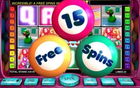 Three scatter symbols triggers free spins feature