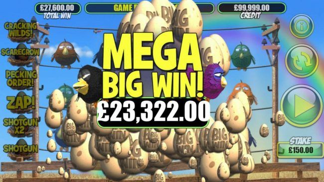 A 27,600 coin mega win awarded player