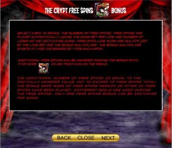 How to play The Crypt Free Spins Bonus