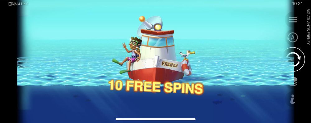 10 Free Spins Awarded