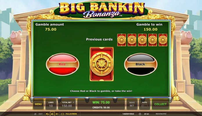 Big Bankin Bonanza :: Red or Black Gamble Feature