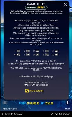 General Game Rules