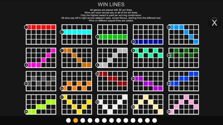 Paylines 1-20