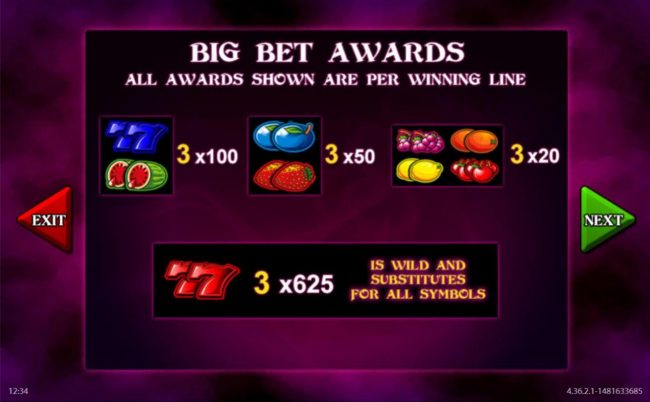 Big Bet Game Awards