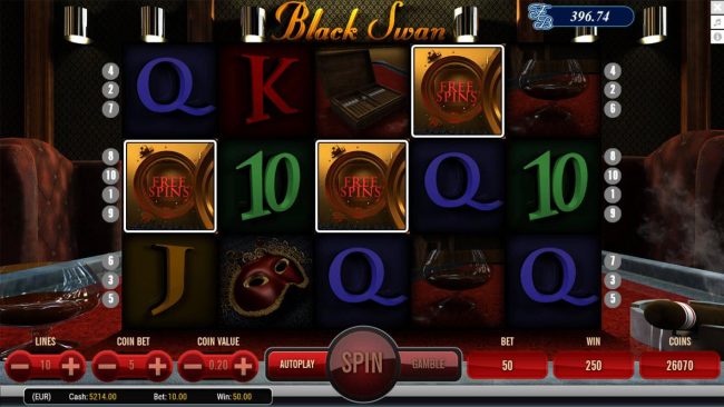 Landing 3 safe scatter symbols anywhere on the reels activates the free spins feature
