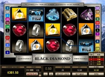 multiple winning paylines triggers a $32.50 jackpot