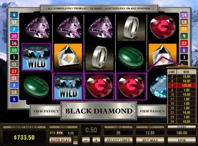 another multiple winning paylines triggering a $180 jackpot