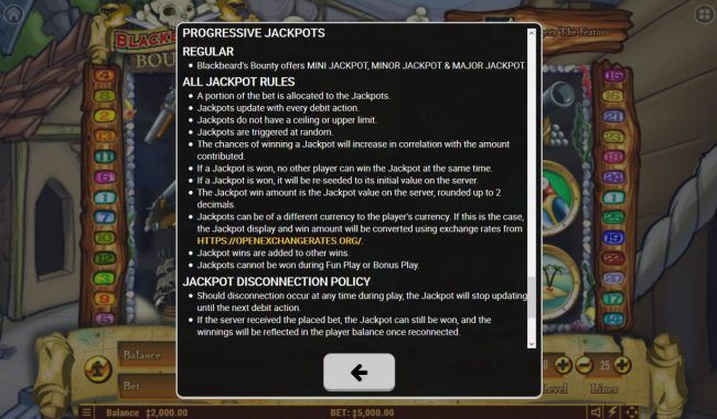 Progressive Jackpot Rules