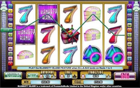 multiple winning paylines triggers a $52 jackpot
