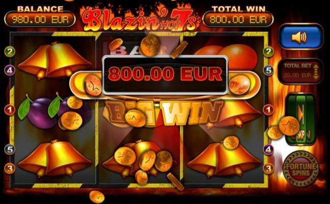 An 800.00 big win triggered by the Spin Streak Bonus.