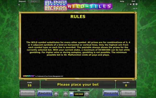 General Game Rules