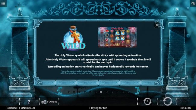 Holy Water Wild Symbol Rules