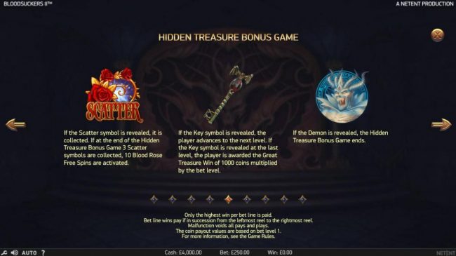 Hidden Treasure Bonus Rules