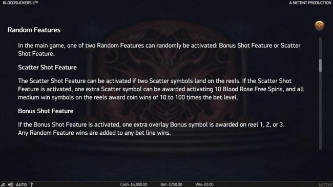 Random Feature Rules