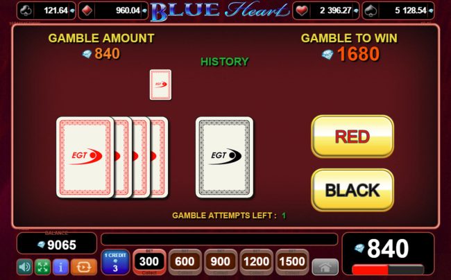 Red or Black Gamble feature