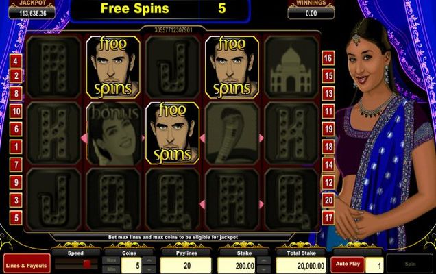 Scatter win triggers the free spins feature