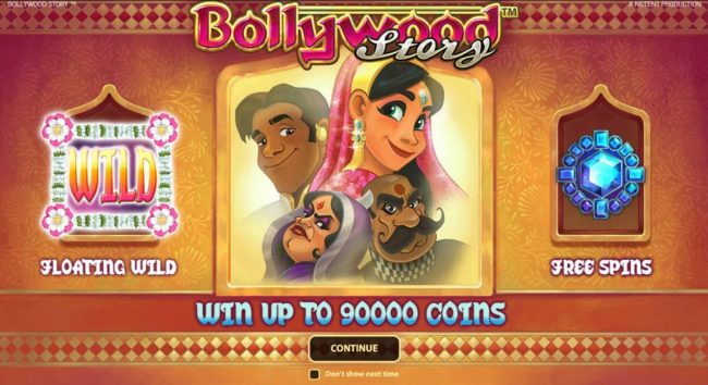 Game features Floating Wilds and Free Spins. Win up to 90000 coins.