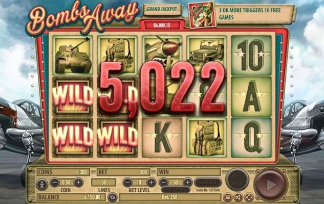 A whoopping 5,022 coins jackpot triggered by multiple winning paylines