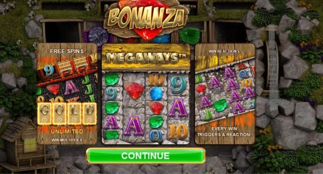 Game feaures include Free Spins, Unlimited Win Multiplier, Megaways and Win Reactions.