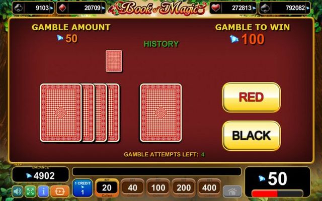 Red or Black Gamble feature