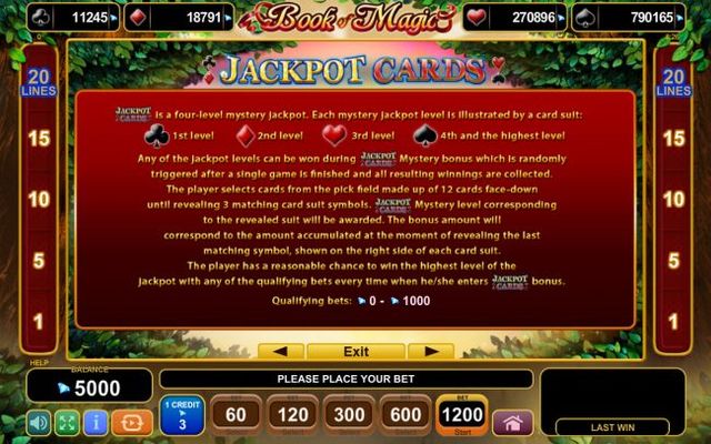 Jackpot Cards Progressive Rules