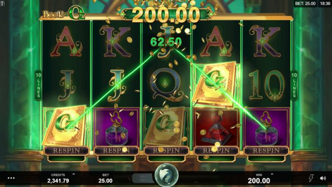 Scatter win triggers the free spins feature