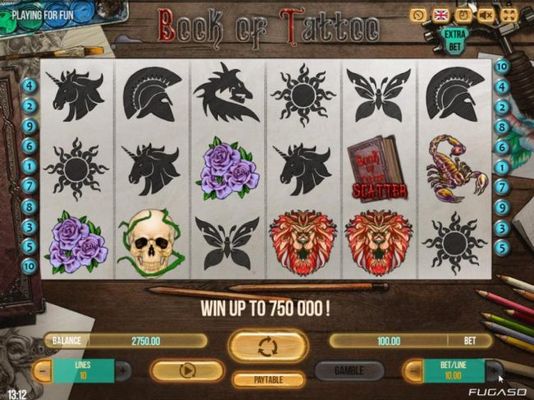 Playing the Extra Bet option allows player to have 6 reels for enhanced wins