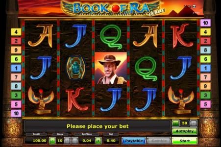 Book Of Ra slot game board