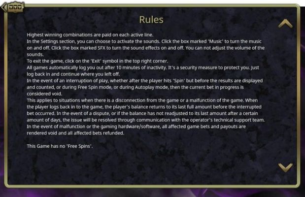 General Game Rules - Continued