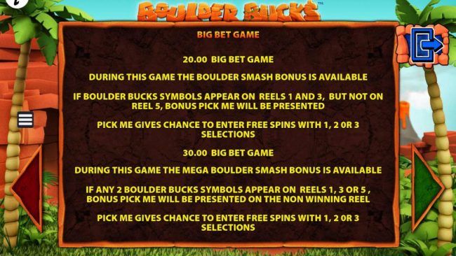 Big Bet Game Rules.