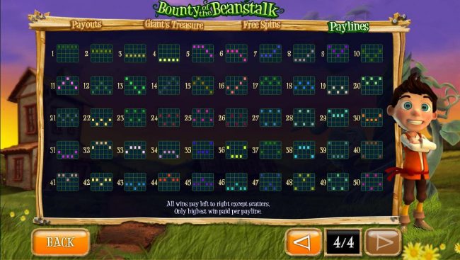 Payline Diagrams 1-50