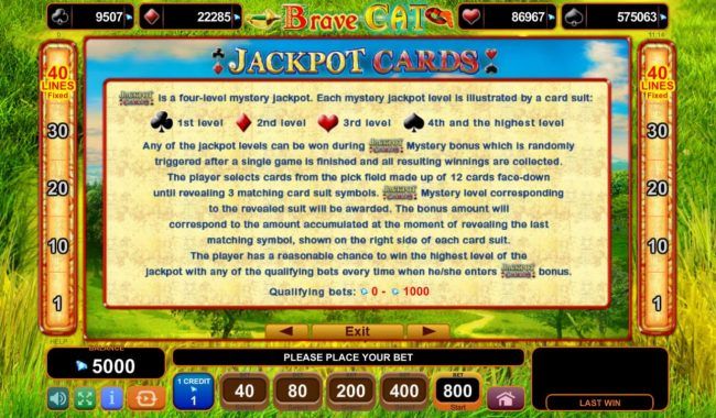 Jackpot Cards Rules