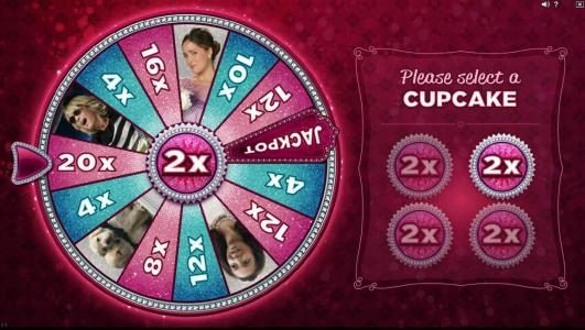 Cupcake selection reveals a 2x multiplier