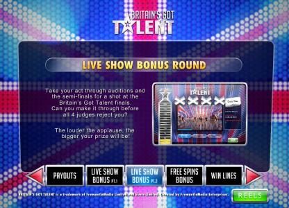 Live Show Bonus Round - The louder the applause, the bigger your prize will be.