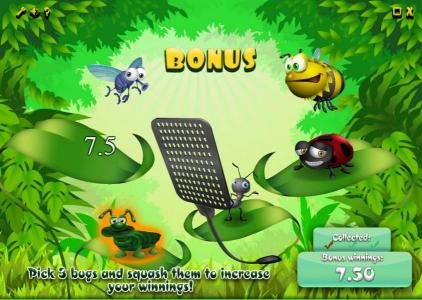 the first bug squashed triggered a 7.50 prize award