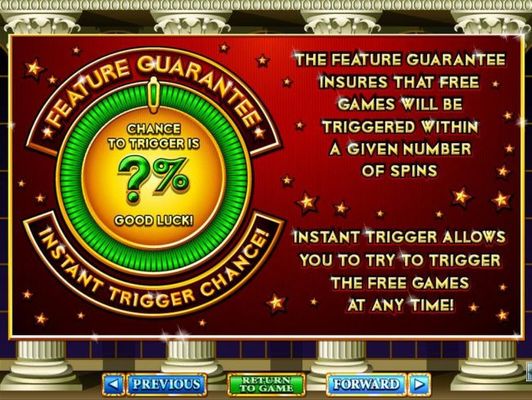Feature Guarantee Instant Trigger Chance Rules
