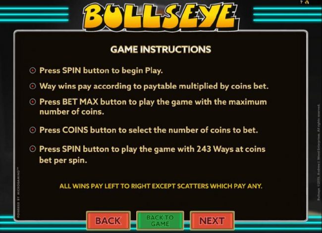 General Game Instructions