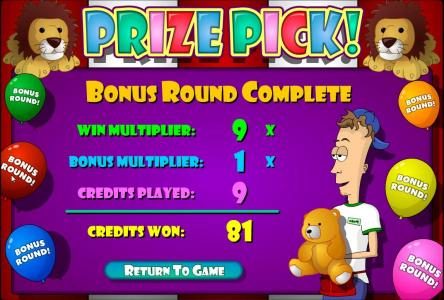 bonus round recap 81 credits awarded