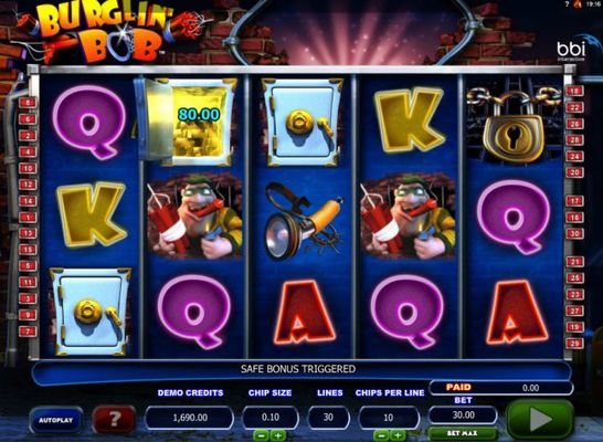 Pick a safe to reveal a cash prize