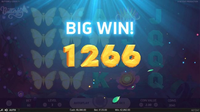 re-spin feature pays out a 1266 coin prize.