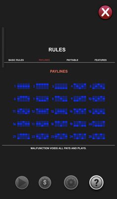 Paylines 1-45