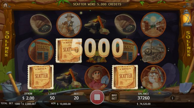 Scatter win triggers the free spins feature