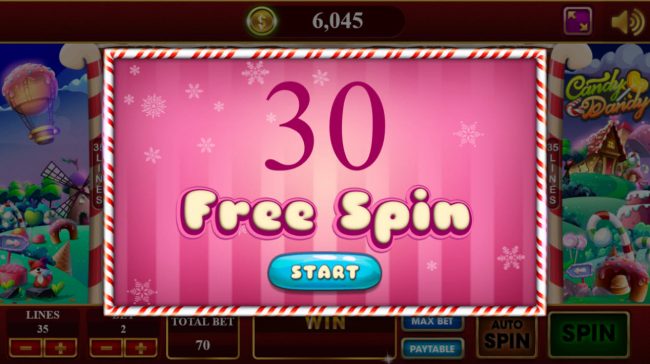 30 Free Spins Awarded