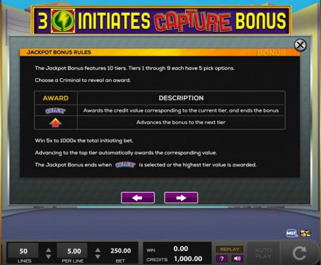 Jackpot Bonus Rules