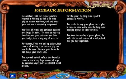 payback information