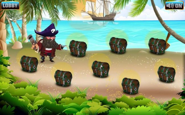 Pick a treasure chest to reveal a multiplier.