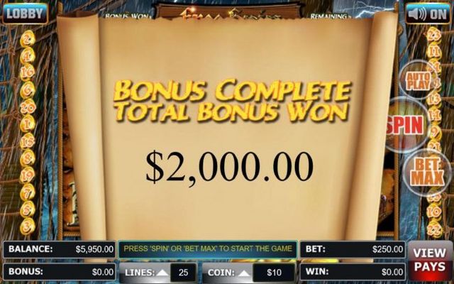 Free Spins feature pays out a total of 2,000.00