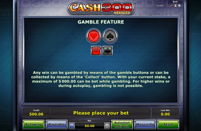 Gamble Feature Rules